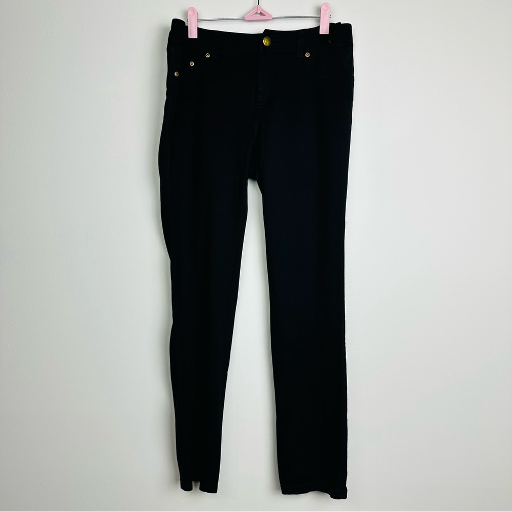 INC International Concepts Black Pants with Gold Button Size 12